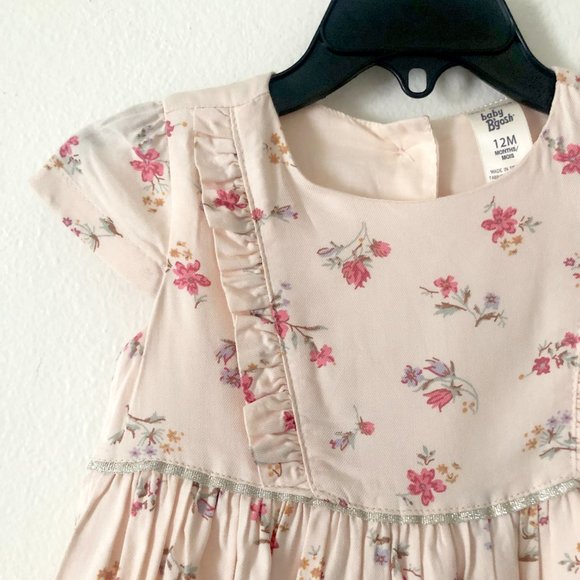 Baby B'gosh | Light Peach Floral Print Dress - Picture 3 of 7